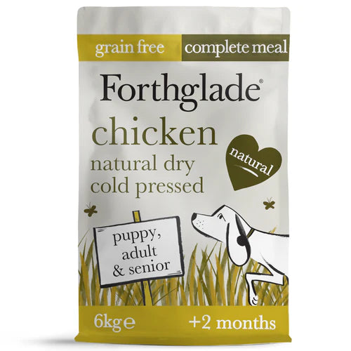 Forthglade - Chicken Natural Dry Cold Pressed Grain Free Dog Food 6KG image 0