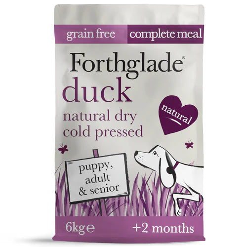 Forthglade - Duck Natural Dry Cold Pressed Grain Free Dog Food 6KG image 0