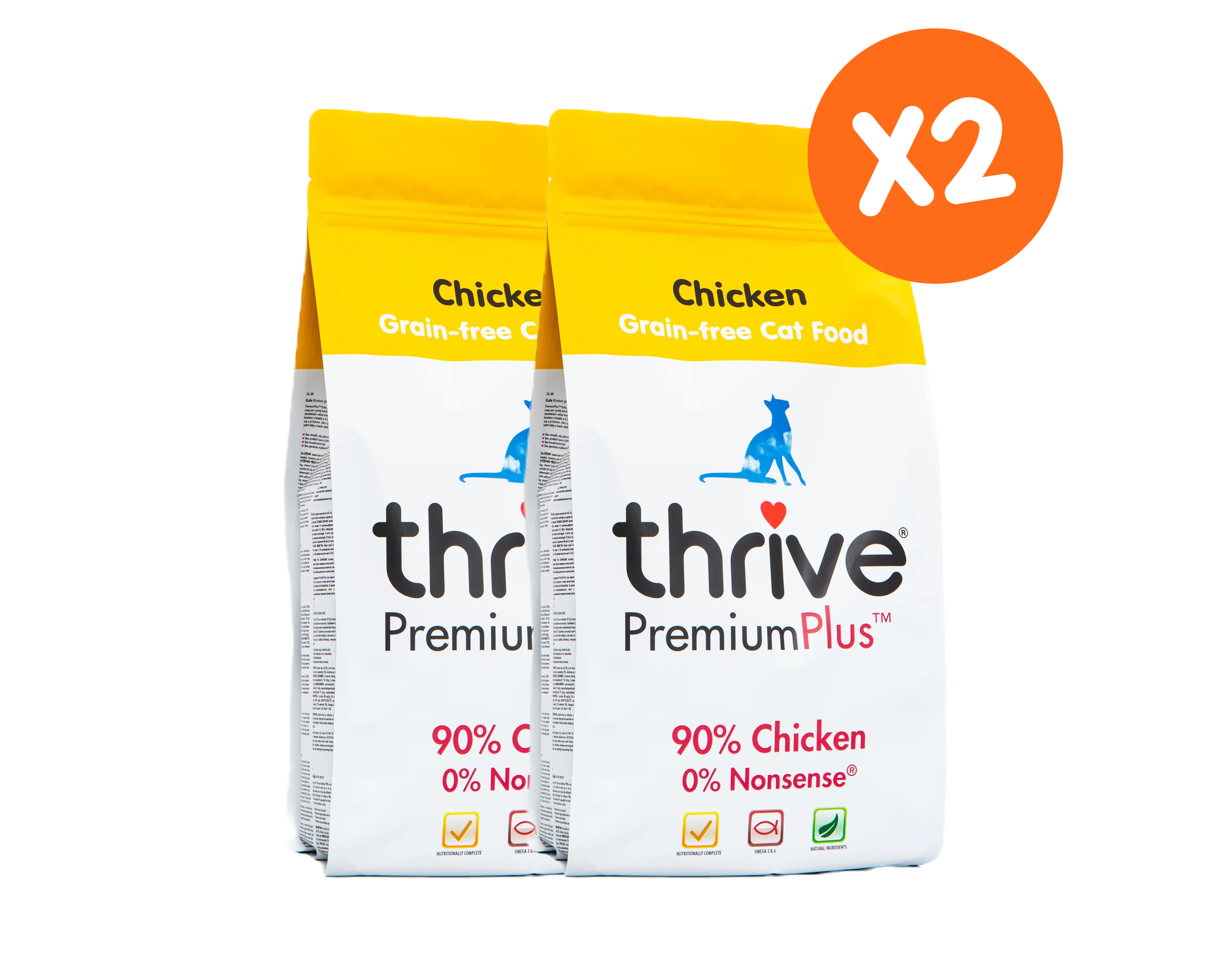【2-Pack】Thrive - PremiumPlus Chicken Complete Dry Cat Food 1.5kg image 0
