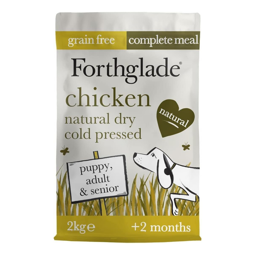 Forthglade - Chicken Natural Dry Cold Pressed Grain Free Dog Food 2KG image 0