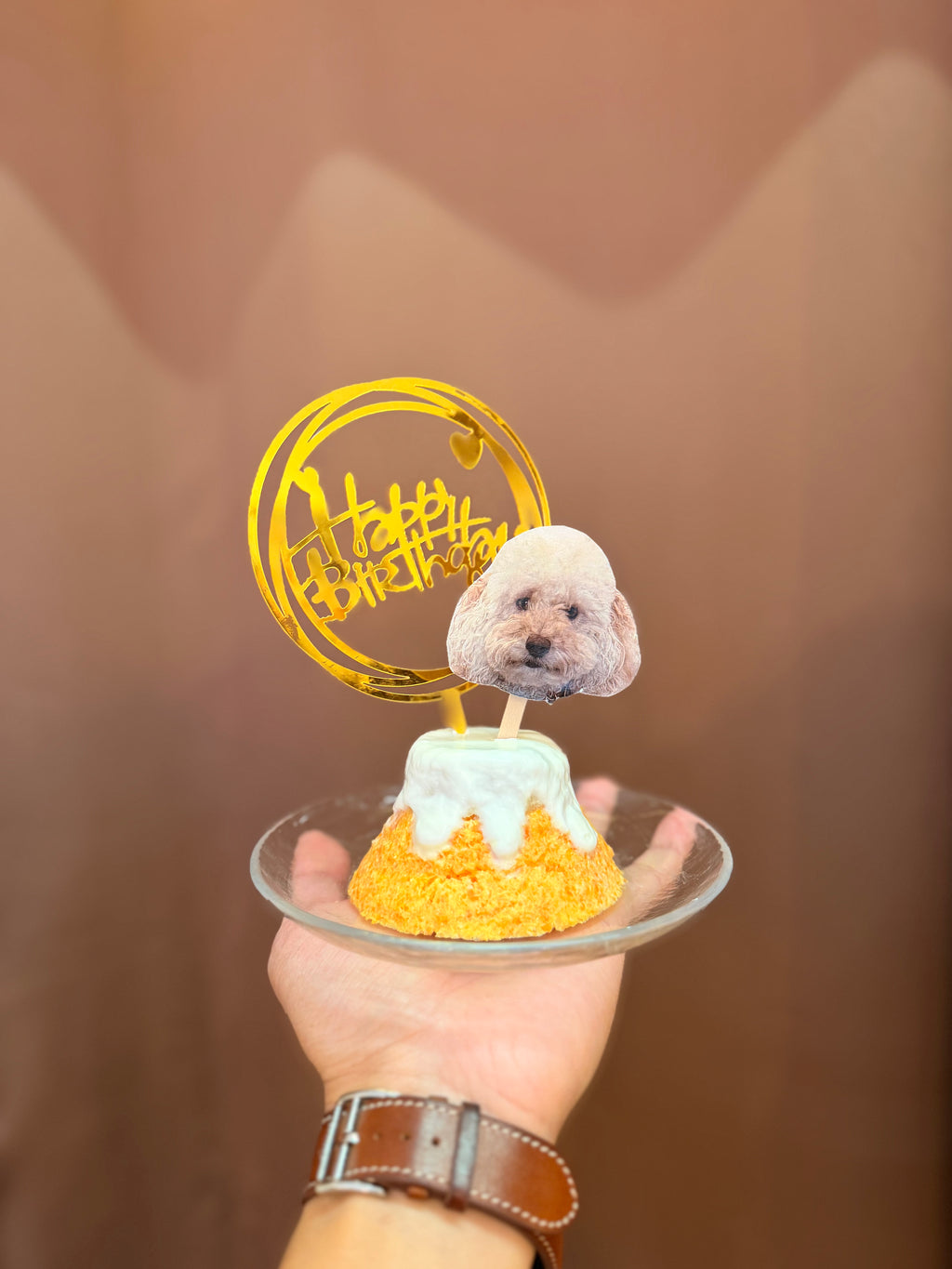 Mountain Fuji Birthday Cake for Dogs