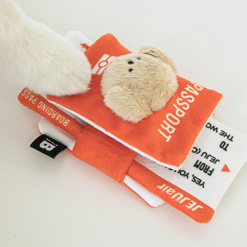[BiteMe x Jeju air] Pet passport & ticket nosework toy set image 1