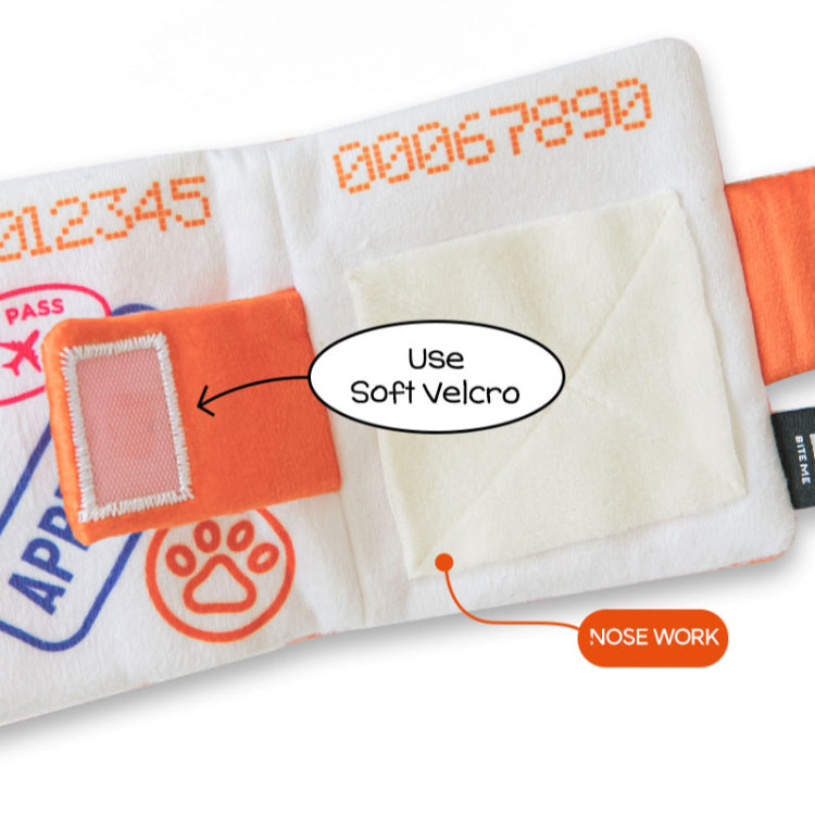 [BiteMe x Jeju air] Pet passport & ticket nosework toy set image 7