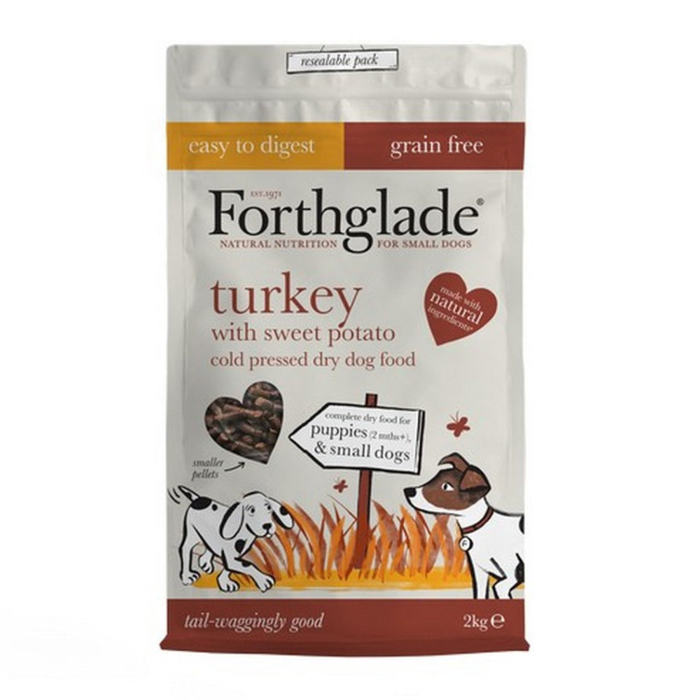 Forthglade - Turkey Natural Dry Cold Pressed Grain Free Dog Food 2KG image 0