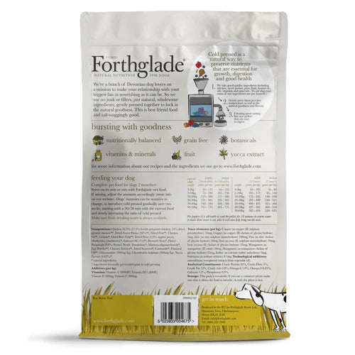 Forthglade - Chicken Natural Dry Cold Pressed Grain Free Dog Food 2KG image 8