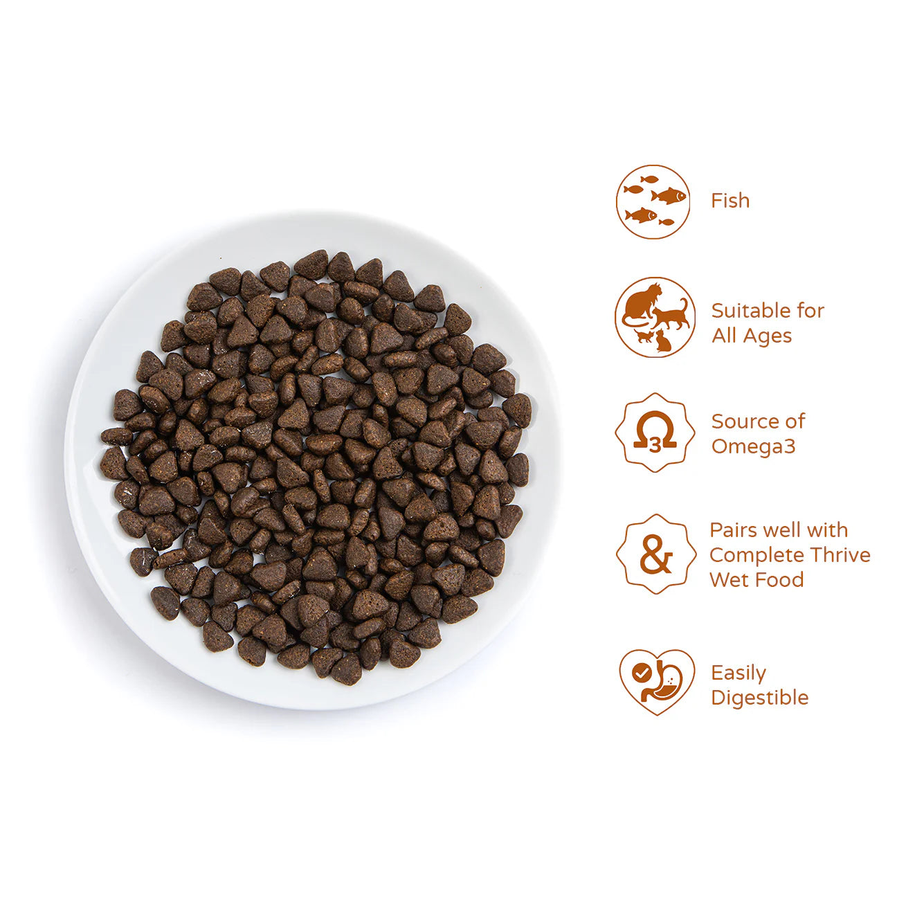 Thrive - PremiumPlus Salmon and Herring Complete Dry Cat Food 1.5kg image 2